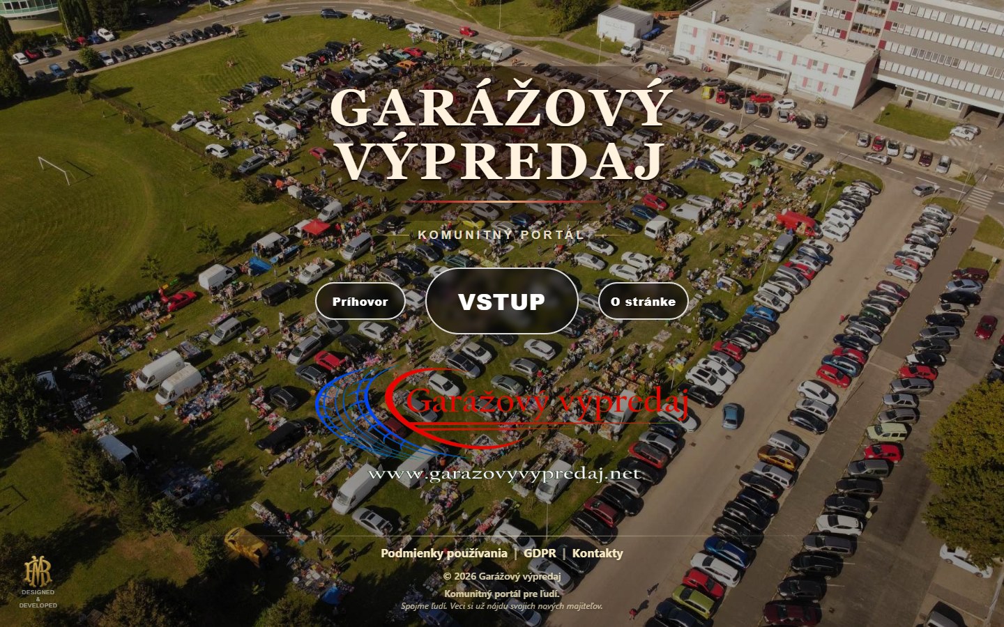 Náhľad webovej stránky Garážový výpredaj